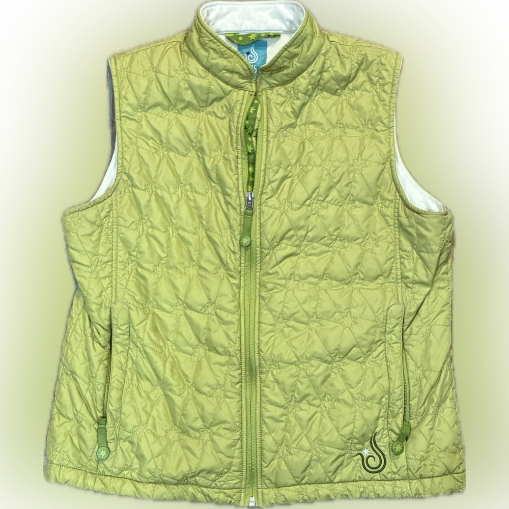 Isis Green Quilted Vest